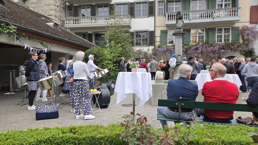 28. April 2026, Thurgauer Regierungsrat besucht Bischofszell, Museumsgarten, Bischofszell