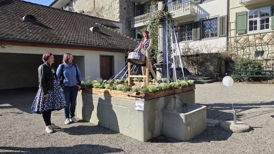28. März 2026, Eröffnung der Osterbrunnen Bischofzell 2026 und Jubiläum der Band Beaten Steel, Museumsgarten, Bischofszell